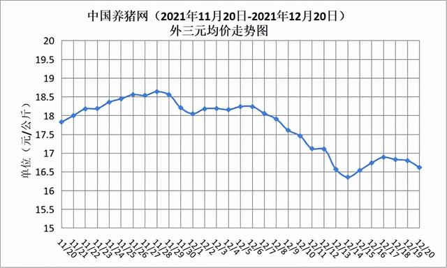 12月20日猪评：双节要来到，猪肉价格连涨后猪价继续下跌 