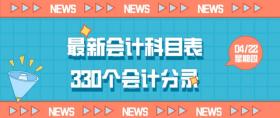 连财务经理都不能丢下的基本功！全新版会计科目汇总+330个分录