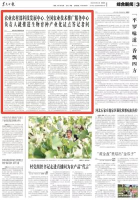 农业农村部科技发展中心、全国农业技术推广服务中心负责人就推进生物育种产业化试点答记者问